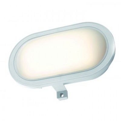 Aplique LED de pared oval de policarbonato, 10W, IP44